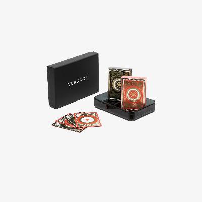 Versace - Black And Red Playing Card Set