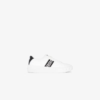 Versace - White Greca Border Leather Sneakers