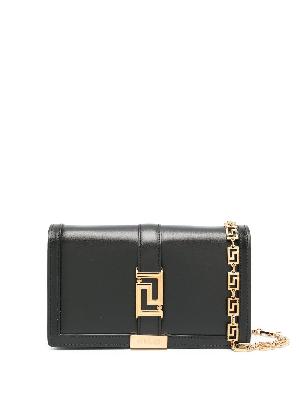 Versace - Black Greca Goddess Mini Leather Shoulder Bag