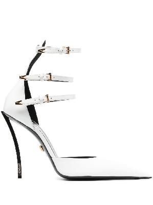 Versace - White Pin-Point 110 Leather Pumps