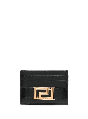 Versace - Black Greca Goddess Leather Card Holder