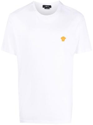 Versace - White Medusa Head Embroidered T-Shirt