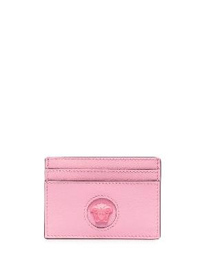Versace - Pink La Medusa Leather Card Holder