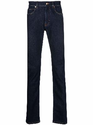 Versace - Blue Mid-Rise Slim Jeans