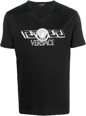 Versace - Black Logo Print T-Shirt