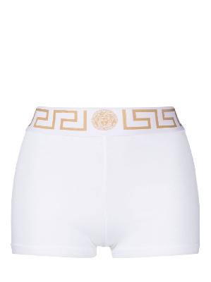 Versace - White Greca Shorts