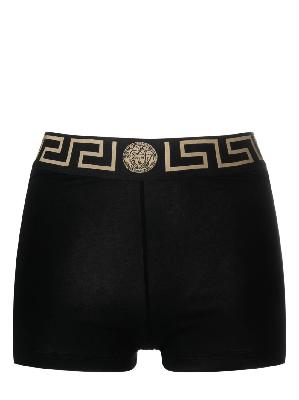 Versace - Black Greca Shorts