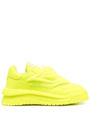 Versace - Yellow Odissea Leather Sneakers