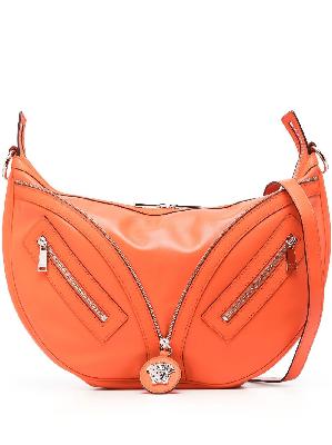 Versace - Orange Repeat Hobo Leather Bag