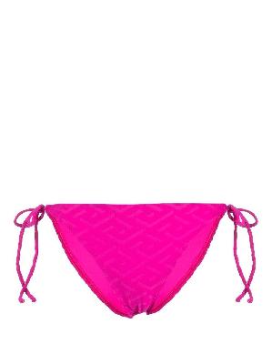 Versace - Pink La Greca Jacquard Bikini Briefs