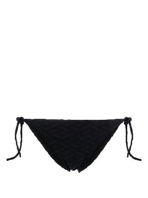 Versace - Black La Greca Bikini Bottom