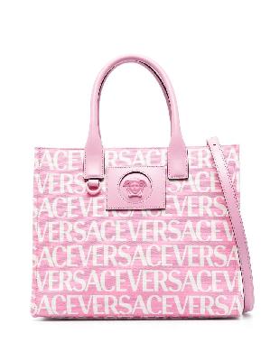 Versace - Pink Medusa Logo Print Tote Bag