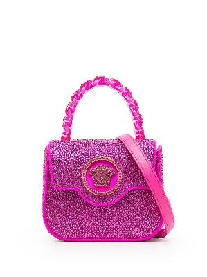 Versace - Pink La Medusa Crystal Mini Bag