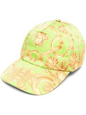 Versace - Green Medusa Print Baseball Cap