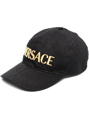 Versace - Black Logo-Embroidered Baseball Cap