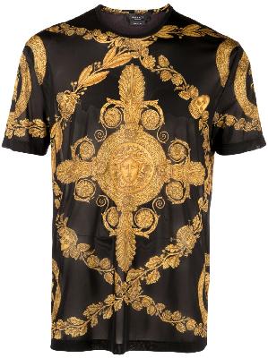 Versace - Black Medusa Motif Short Sleeve T-Shirt