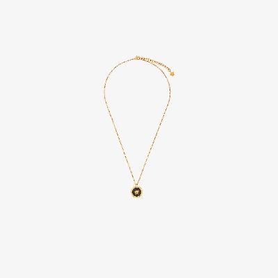 Versace - Gold Tone Medusa Pendant Necklace