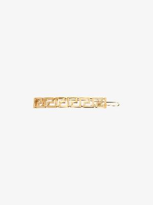 Versace - Gold Tone Greca Hair Clip