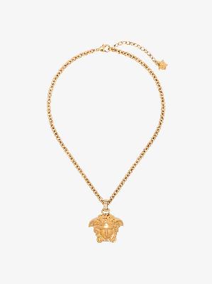 Versace - Gold Tone La Medusa Pendant Necklace