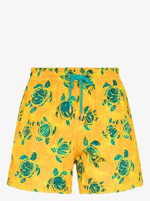 Vilebrequin - Yellow Moorise Printed Swim Shorts