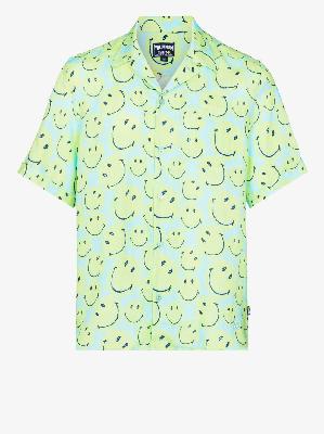 Vilebrequin - Green Smiley Print Short Sleeve Shirt