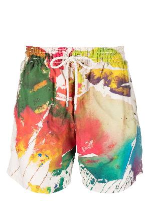 Vilebrequin - X John M Armleder Multicolour Gra Swim Shorts