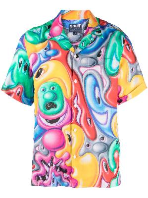 Vilebrequin - X Kenny Scharf Yellow Faces In Places Linen Shirt