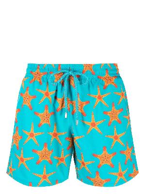 Vilebrequin - Blue Starfish Dance Printed Swim Shorts