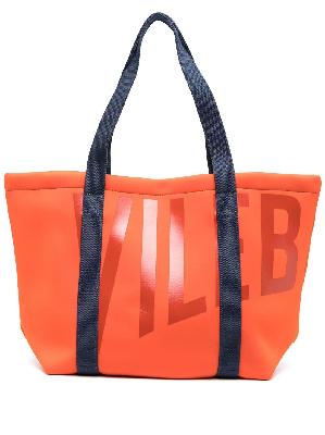 Vilebrequin - Orange Logo Print Large Tote Bag