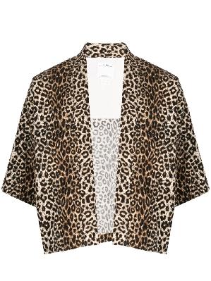 Visvim - Beige And Black Happi Leopard Jacket