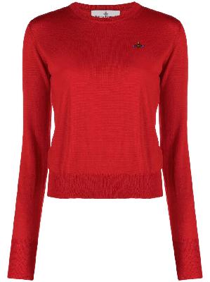 Vivienne Westwood - Red Embroidered Knitted Top
