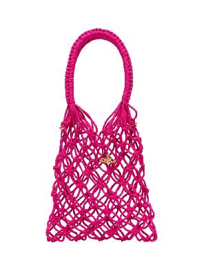 Vivienne Westwood - Pink Macramé Tote Bag