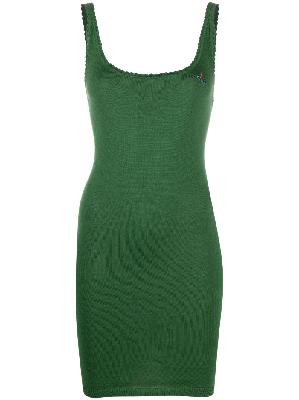 Vivienne Westwood - Green Orb-Embroidered Knitted Dress