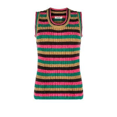 Wales Bonner - Striped Ribbed-Knit Top