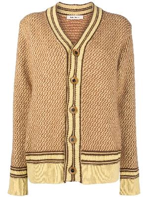 Wales Bonner - Yellow Clarinet Knitted Cardigan