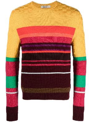 Wales Bonner - Yellow Stripe Knitted Sweater