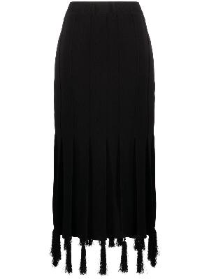 Wales Bonner - Black Memoir Midi Skirt