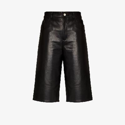 Wandler - Black Poppy Leather Shorts