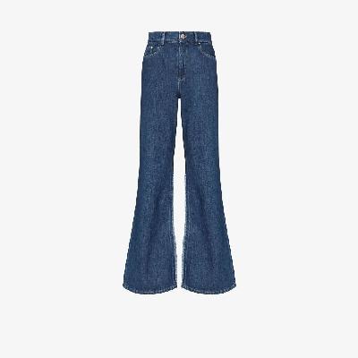 Wandler - Blue Daisy Flared Jeans