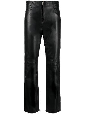 Wandler - Black High Waist Leather Trousers