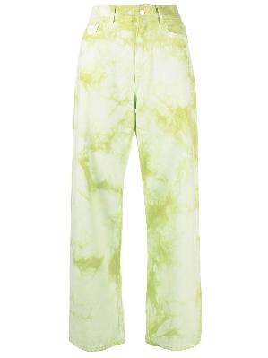 Wandler - Green Magnolia Tie-Dye Boyfriend Jeans