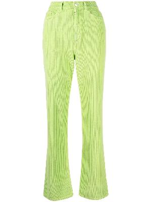 Wandler - Green Rose Corduroy Straight-Leg Jeans