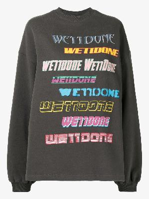 We11done - Logo Print Sweatshirt