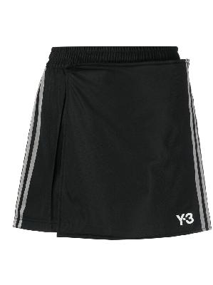 Y-3 - Black Logo-Print Cotton Skorts