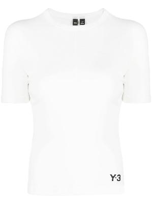 Y-3 - White Logo Print Organic Cotton T-Shirt