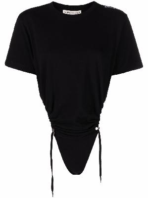 Y/Project - Black Logo Print Cotton Bodysuit