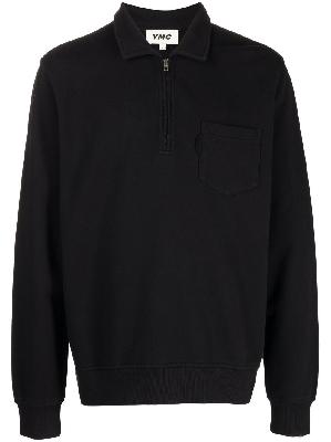 YMC - Black Sugden Cotton Sweatshirt