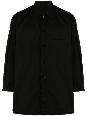 Yohji Yamamoto - Black Longline Cotton Shirt