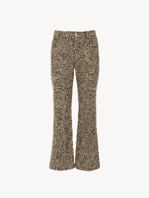 CHLOÉ Cropped bootcut pants with Marcie signature