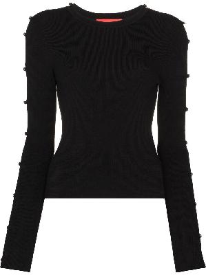 032c cut-out sleeves knitted top